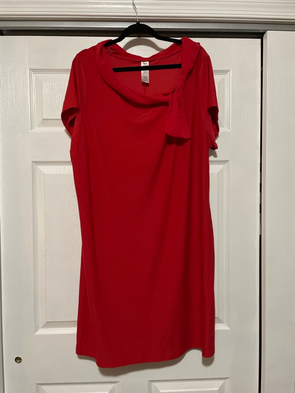 Avon Red Mini Dress with Bow Detail
